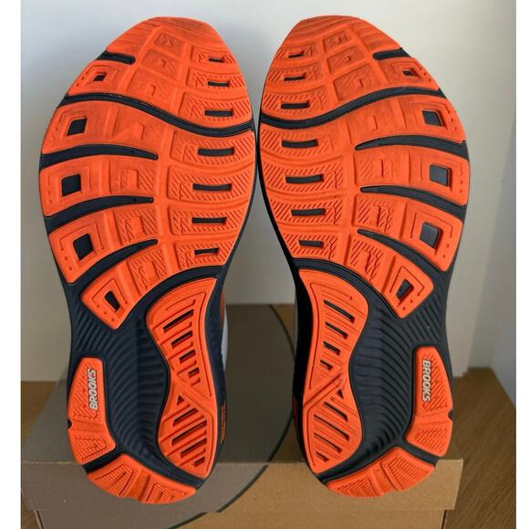 Brooks Ghost 17 Oyster Mushroom/Orange/Ebony Men Running Sneakers- SZ 11.5 main image 9